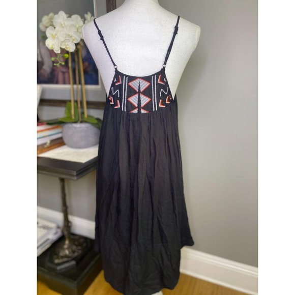 BB Dakota Kase Black Embroidered High-Low Dress XS - Picture 9 of 10